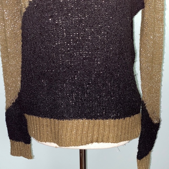 Alice + Olivia Opal Metallic Crewneck Sweater - S - Picture 5 of 15